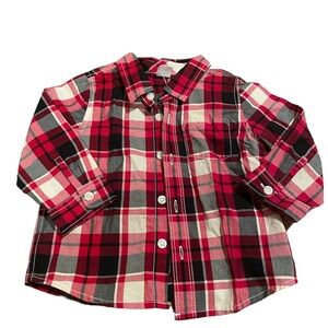 18-24 month plaid button down